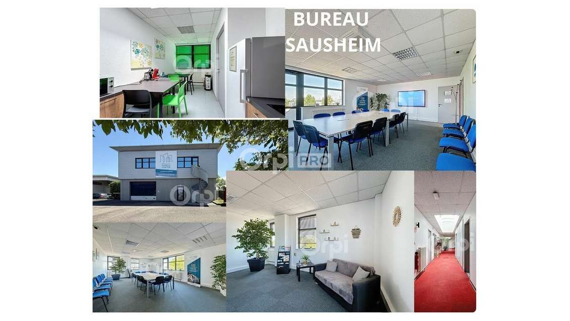 Bureau privatif lumineux 46m² RDC à louer Sausheim