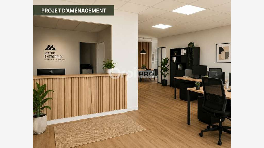 Location local mixte lumineux 113,75m² à Sauvagnon