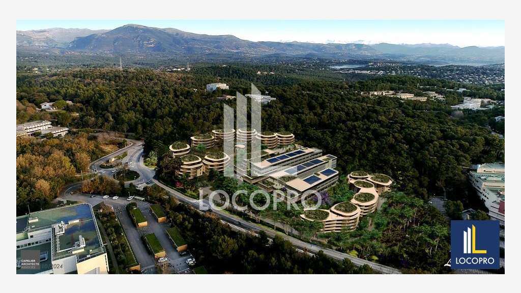 Bureaux neufs de 1674.73m² à louer à Valbonne