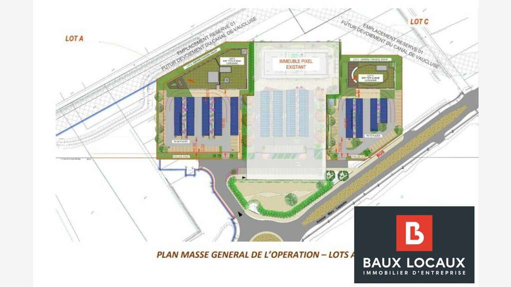 Bureaux neufs à louer zone commerciale à Sorgues