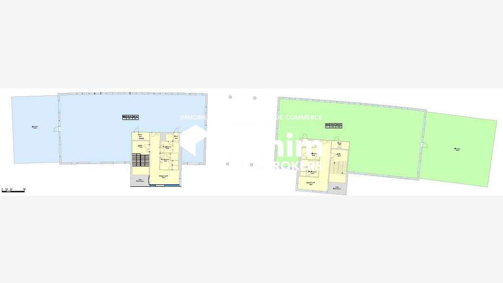 A louer bureaux et terrasse 428m² R+1 à Strasbourg