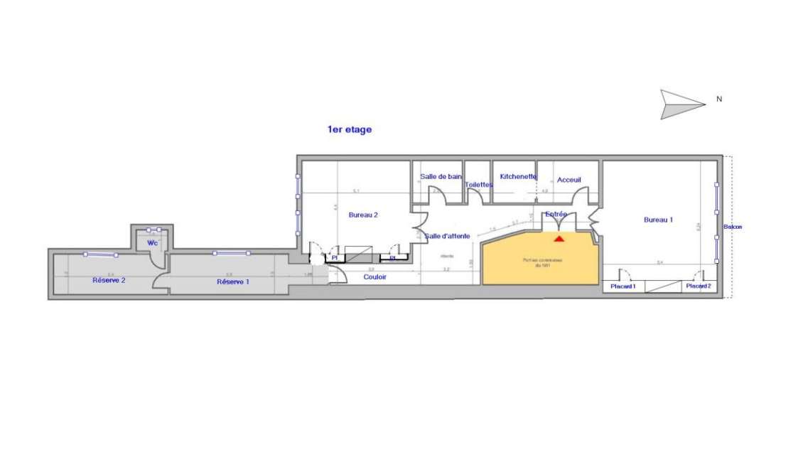 Location local pro 129m² R+1 Toulouse Languedoc