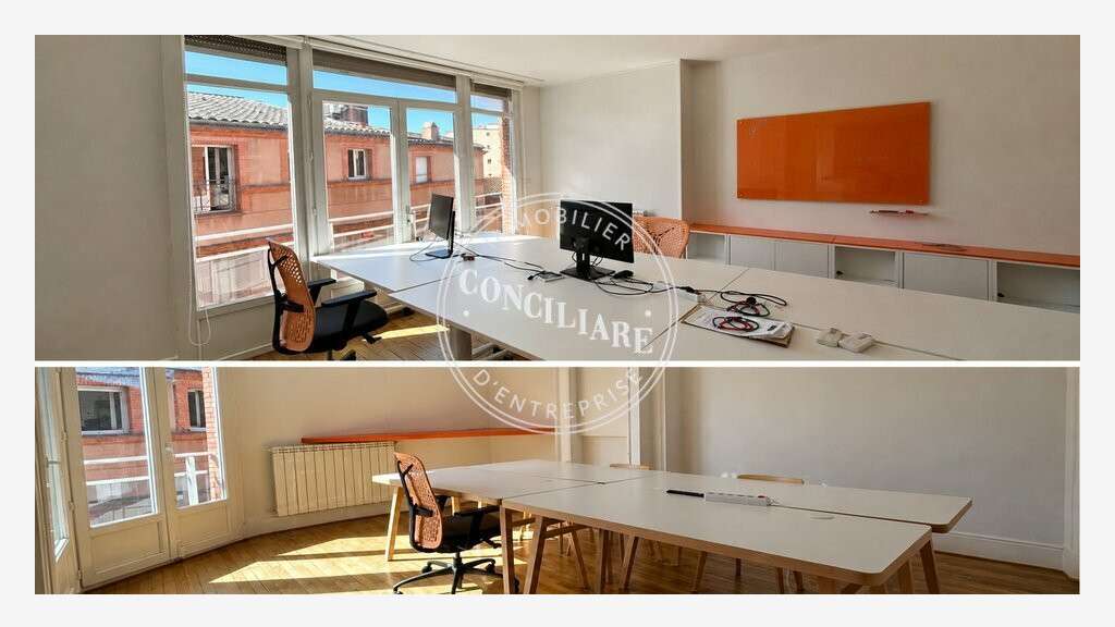 Location bureaux 130m² Toulouse secteur Grand Rond