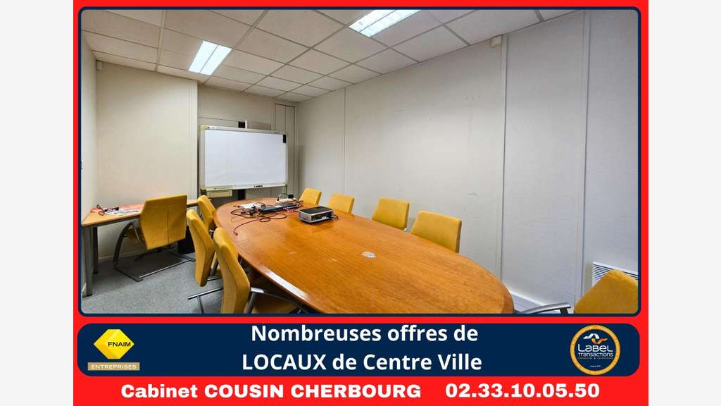A louer bureaux 433m² empl pratique à Tourlaville