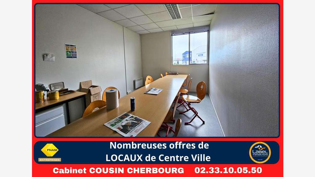A louer bureaux 433m² empl pratique à Tourlaville