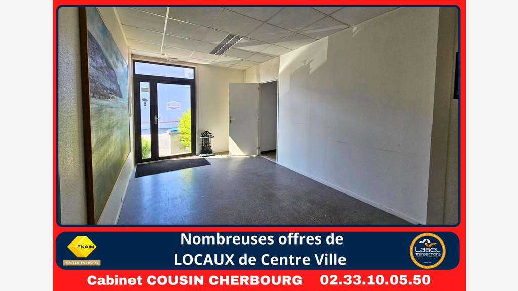 A louer bureaux 433m² empl pratique à Tourlaville