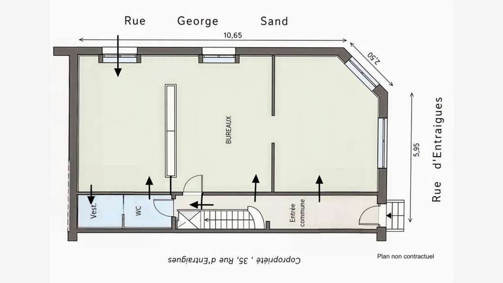 Bureaux à louer d'environ 60 m² - Hypercentre de T