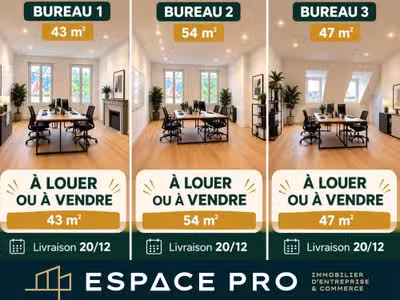 A louer bureau 80m² à Trouville-sur-Mer
