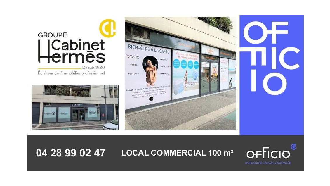 A louer murs commerciaux 100m² Valence Victor Hugo