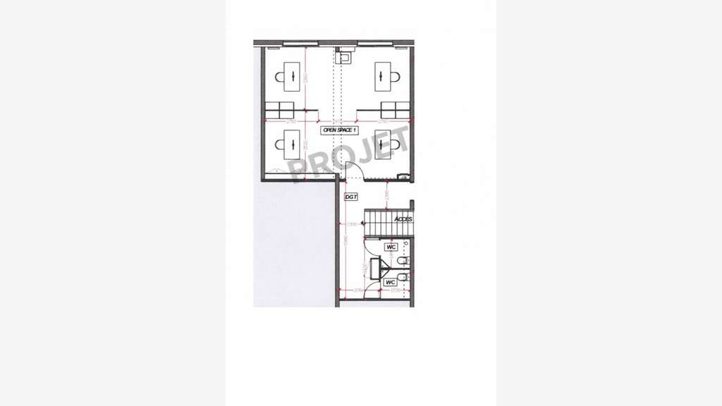 A louer bureau – open space 41m² à Vannes Arradon