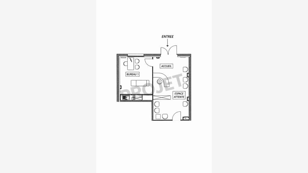 A louer bureaux 41m² à Arradon / Vannes Ouest