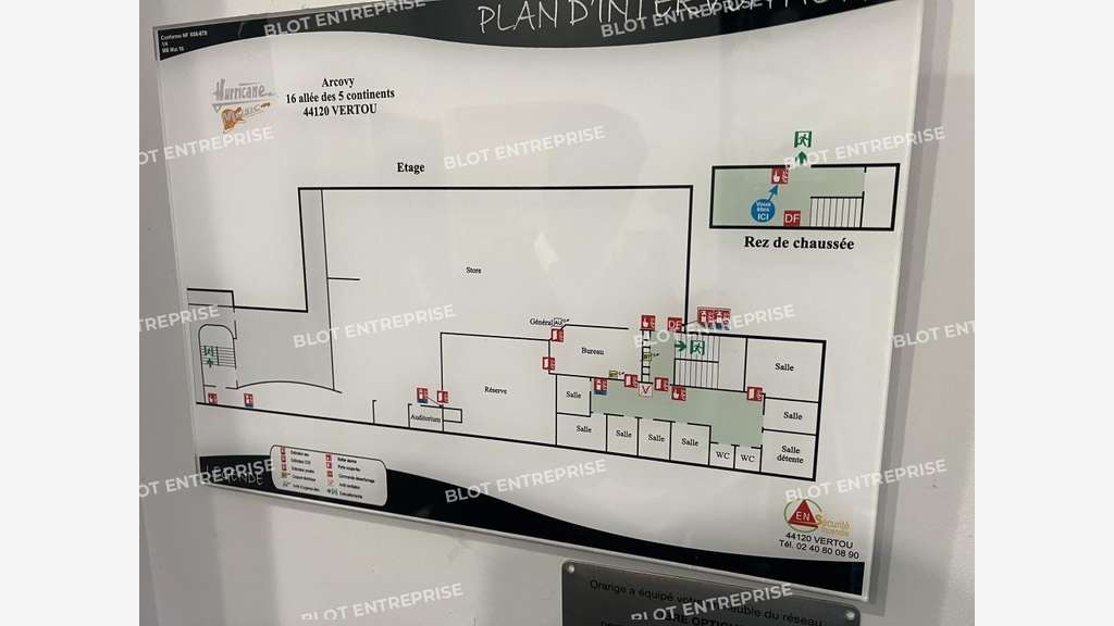 A louer bureaux 719m² R+1 à Vertou, Zone Pôle Sud