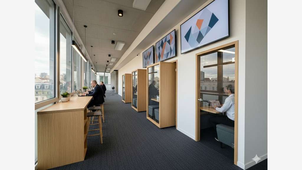 Bureaux neufs de 980m² à louer à Villeurbanne