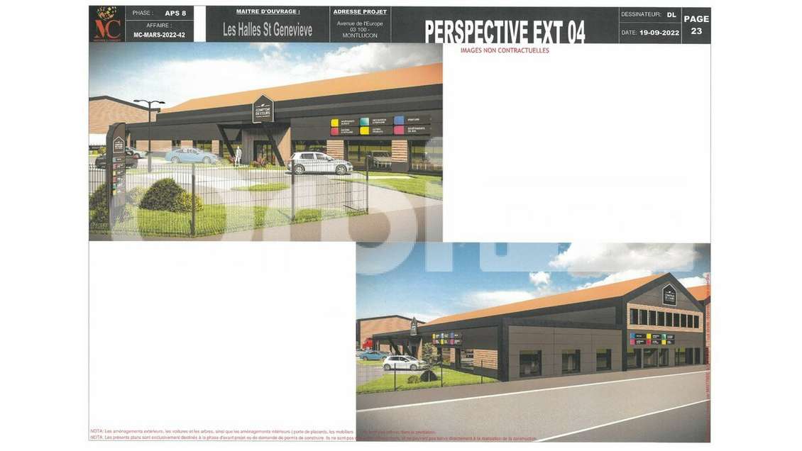 A louer cellules commerciales empl N° 1 Montluçon