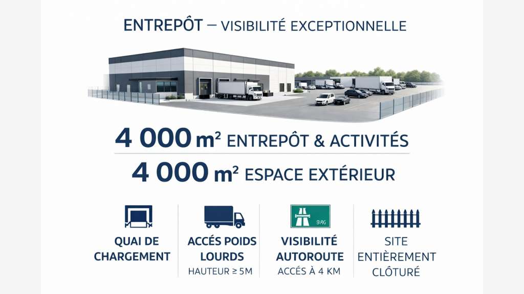 A louer entrepôt 4017m² à Villefranche sur Saône