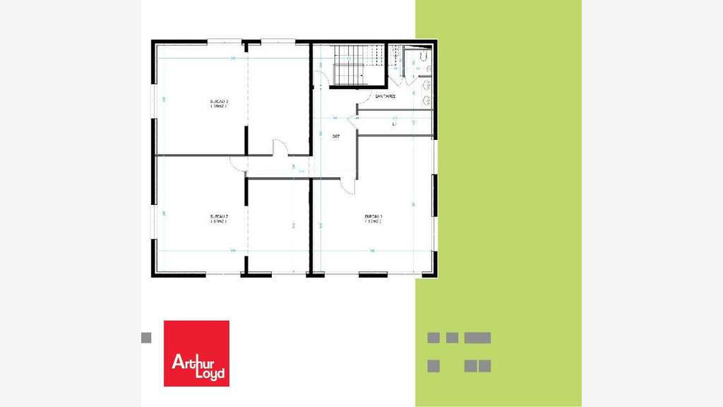 A louer bureaux neufs de 193m² en RDC à Dreux