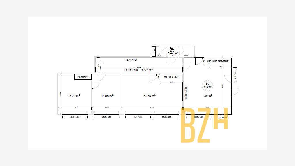 Ensemble de bureaux 120m² à louer à Lorient