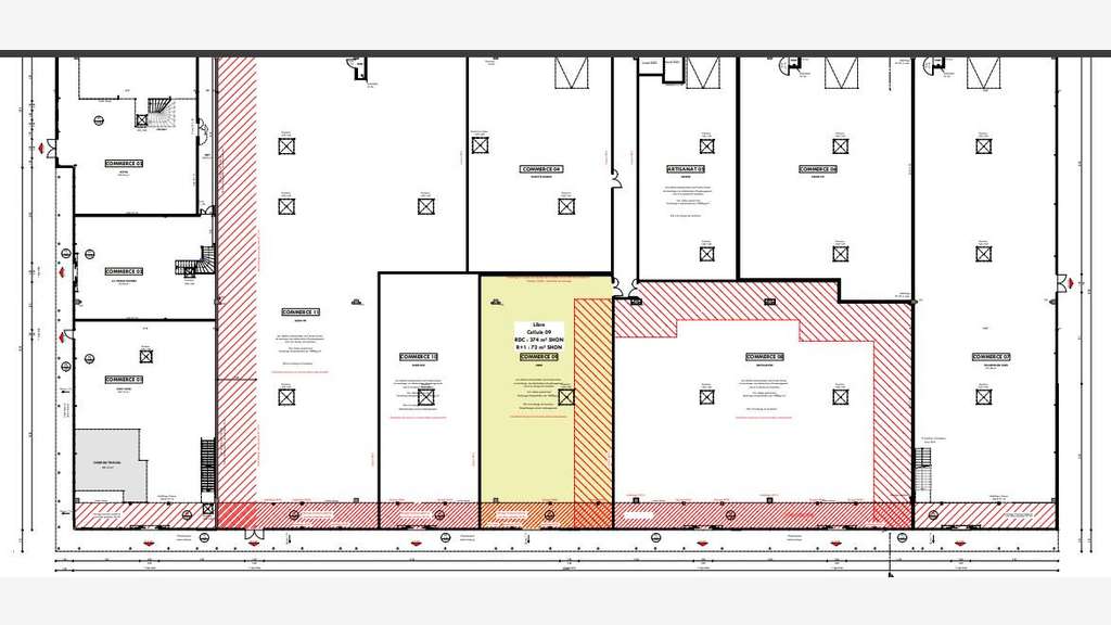 Local commercial 446m² à louer à Biganos