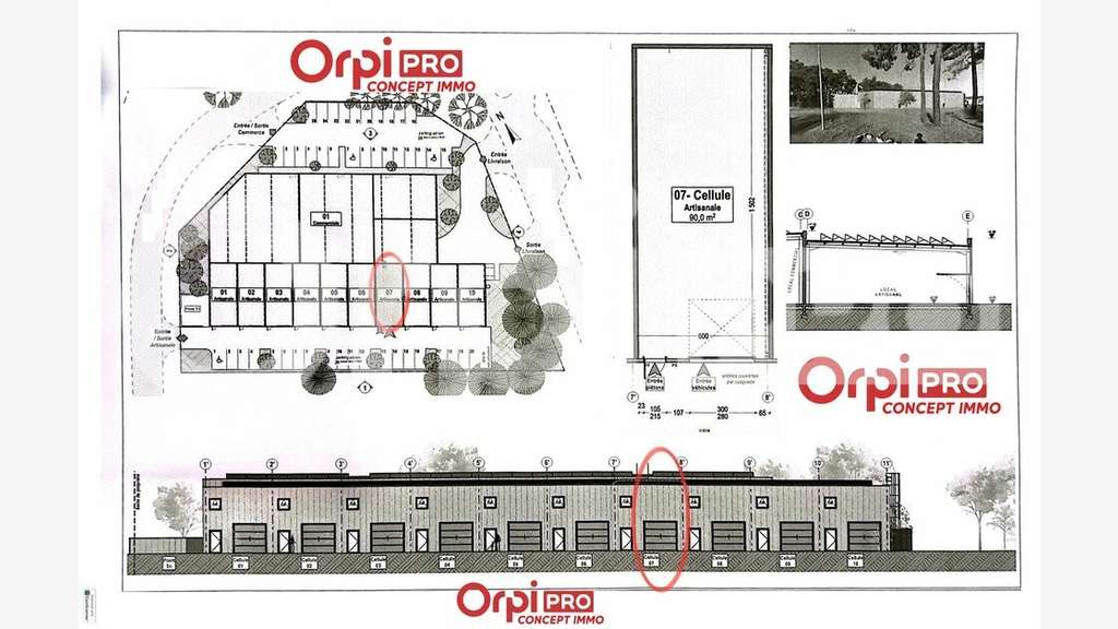 A louer entrepôt 90m² à Bénesse-Maremne