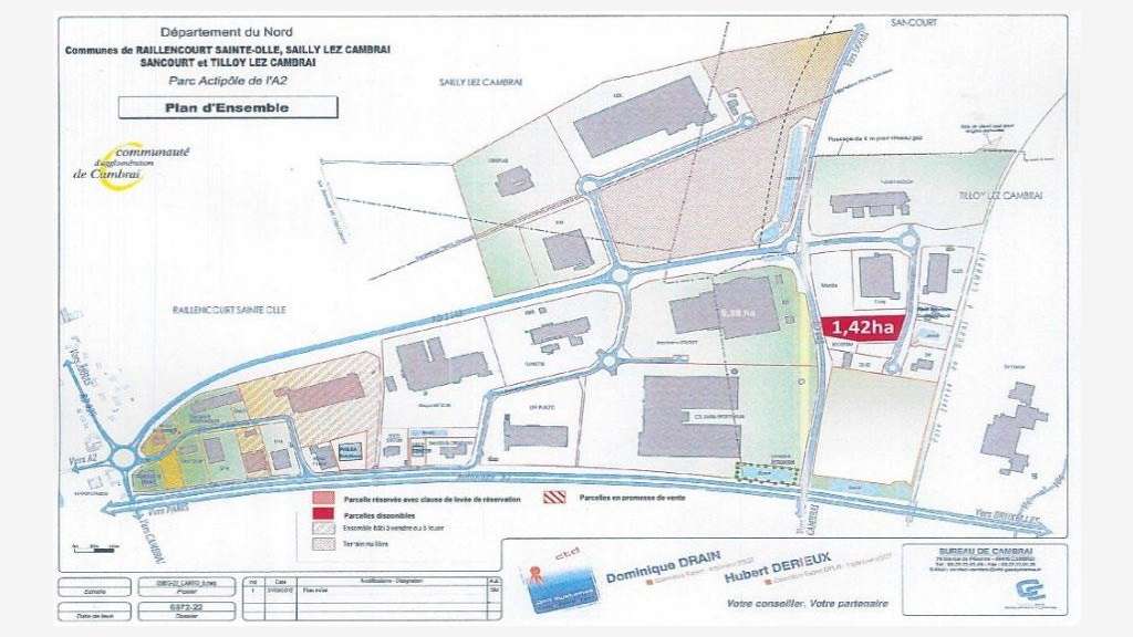 A louer entrepôt de 44 000m² à Tilloy lez Cambrai