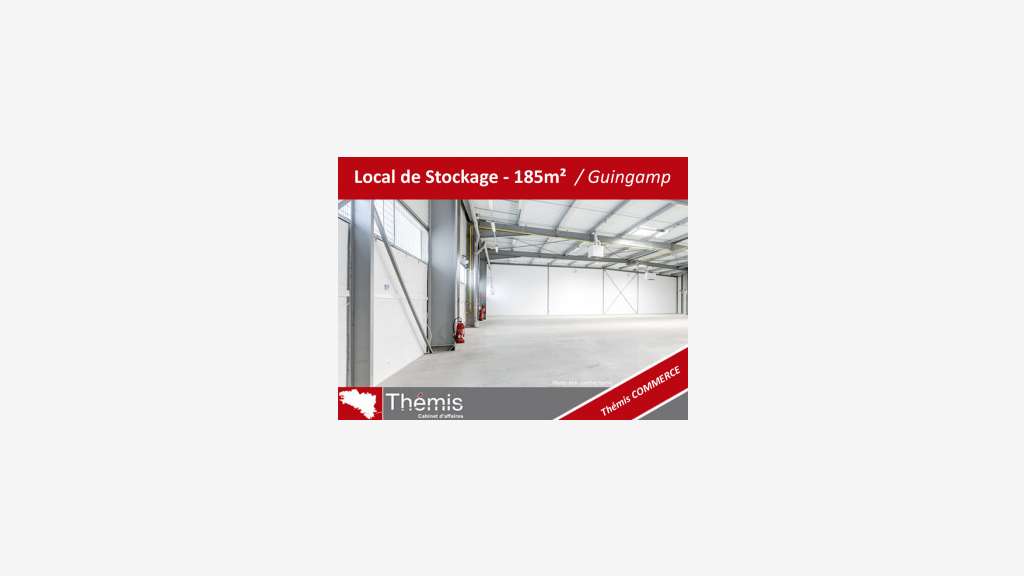 Entrepôt à louer de 185m² proche RN12 sur Guingamp