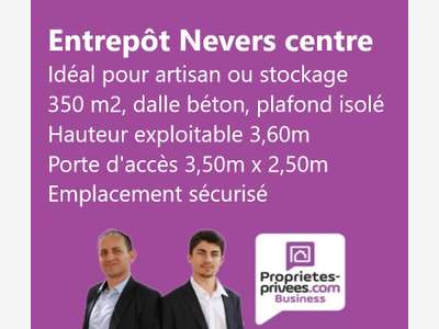 Location entrepôt 350m² à Nevers centre