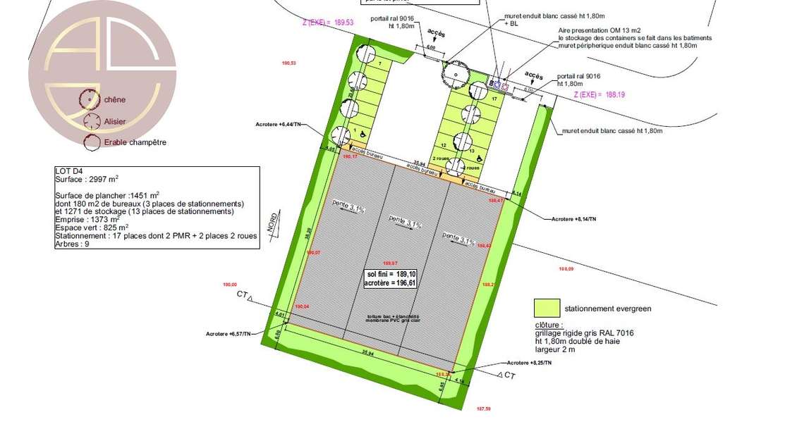 Loue entrepôt de 1451m² Nord Ouest Toulouse Pibrac