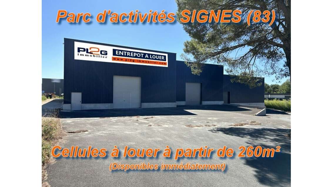 Entrepôt 1360m² à louer Parc d'Activités de Signes