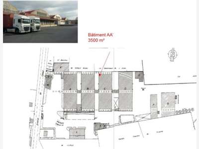 Entrepôt 3500m² à louer proche centre de Soissons