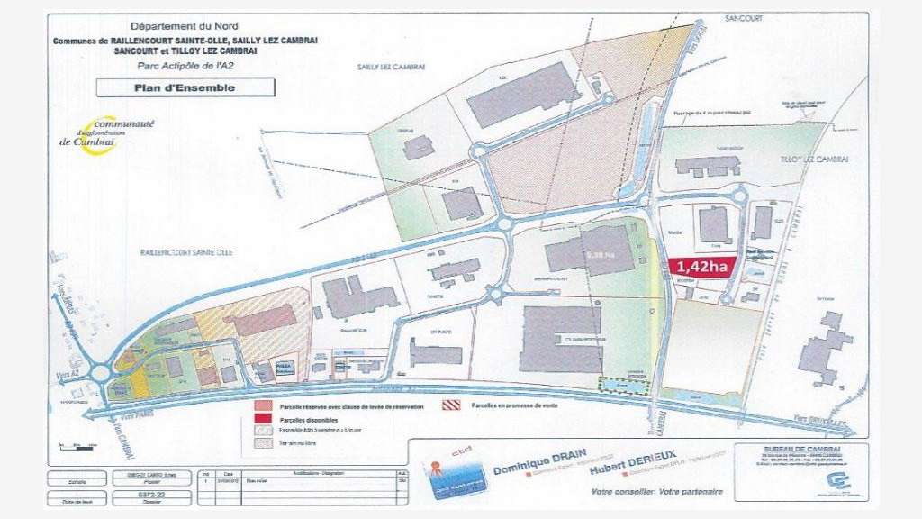 À louer entrepôt 44000m² divisible à Tilloy