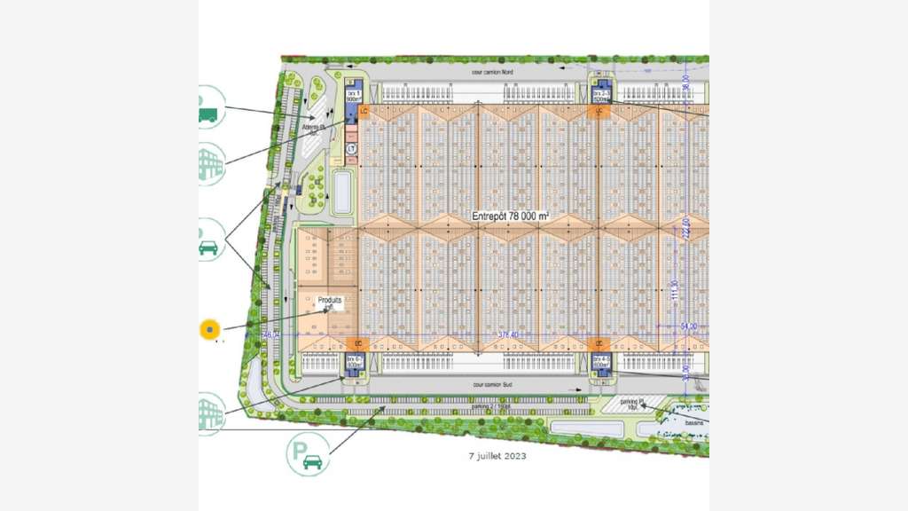 A louer entrepôt logistique 24000m² div à Auneau