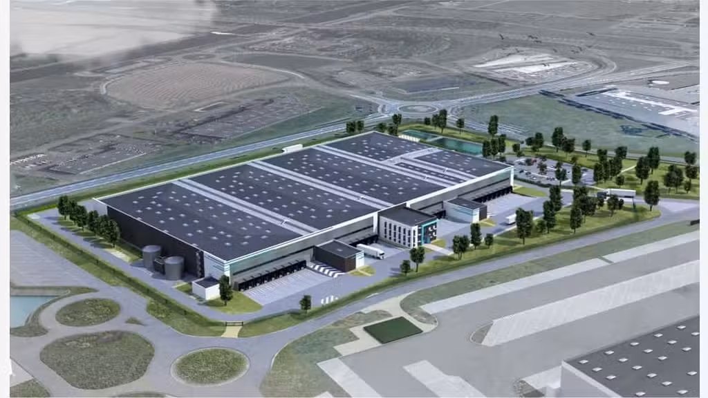 À louer entrepôts logistiques 6 000m² à Douvrin 