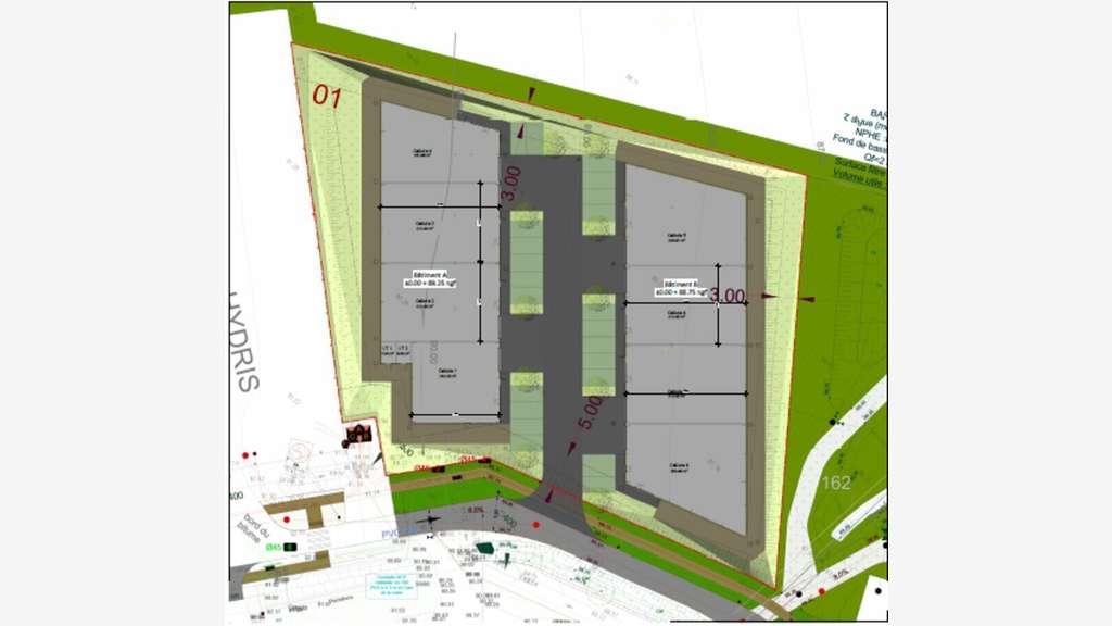 Cellule d'activité neuve 162m² à louer à Étrelles