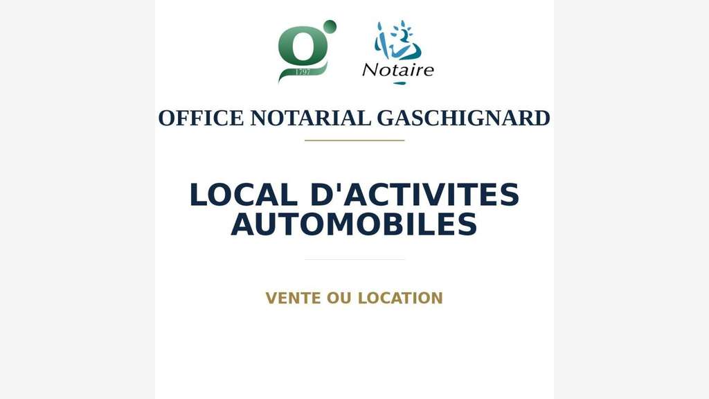 A louer local d'activités automobiles ZA l'Erette
