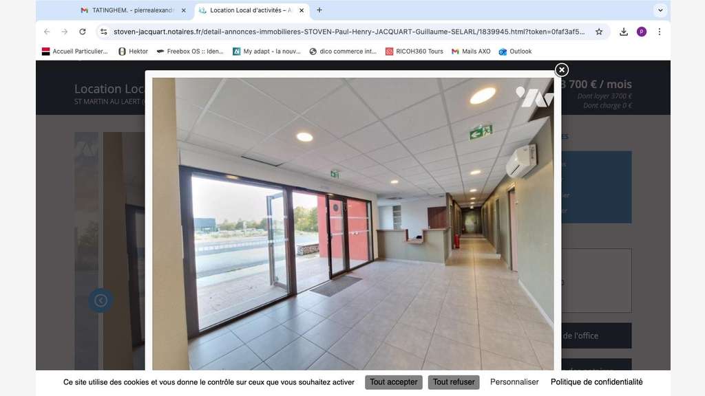 Parc d'activité avec immeuble de bureaux Tatinghem