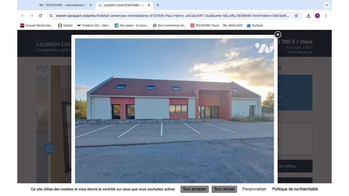 Parc d'activité avec immeuble de bureaux Tatinghem