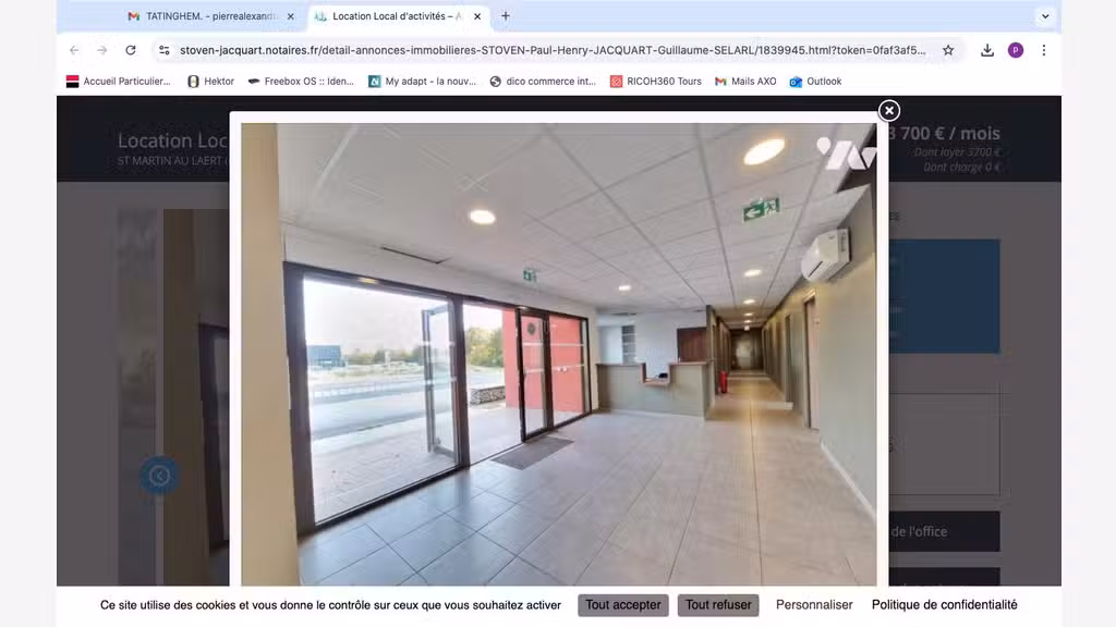 Parc d'activité avec immeuble de bureaux Tatinghem