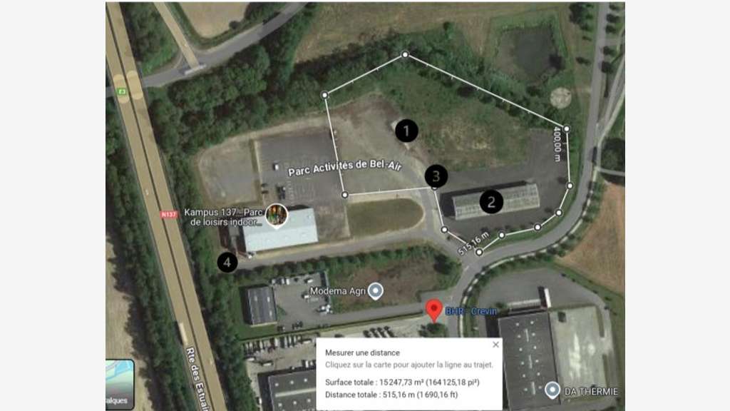 Terrain 15 000 m² à louer – Crevin – Rennes/Nantes