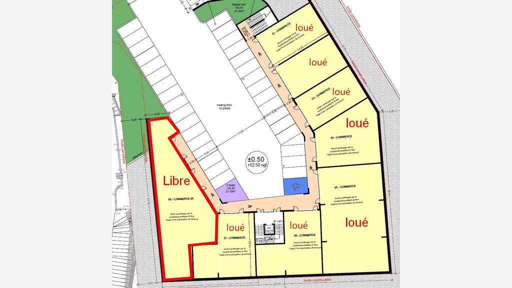 A louer La Garde local commercial de 278 m2