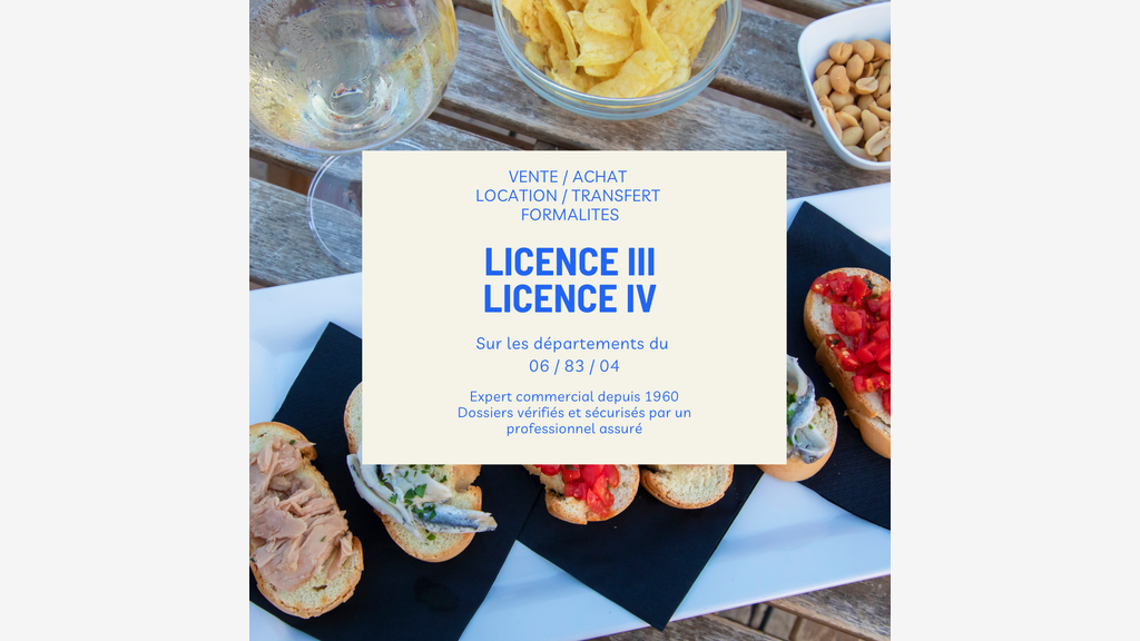 Loue Licence débit de boissons à Cannes