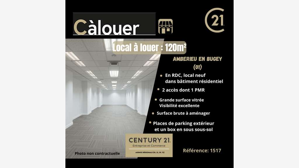 A louer local 120m² neuf à Ambérieu-en-Bugey