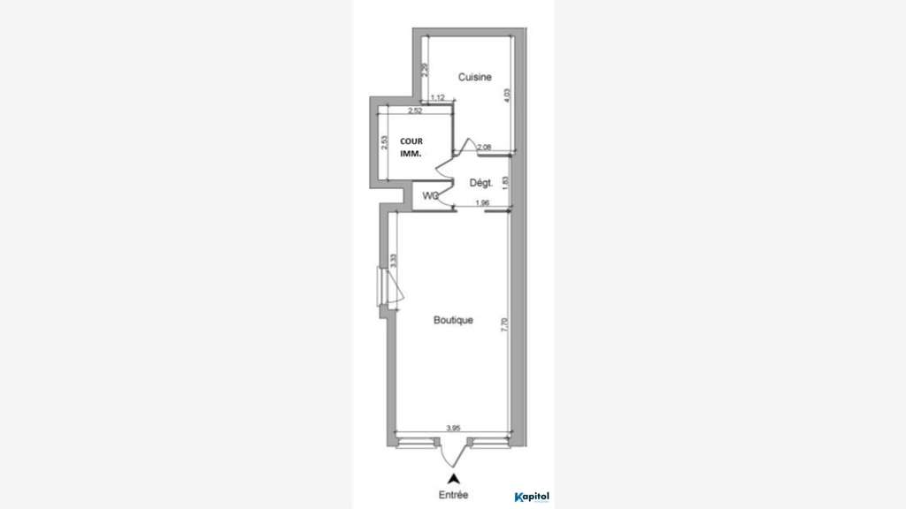 Location local 47m² avec extraction à Paris 75017 