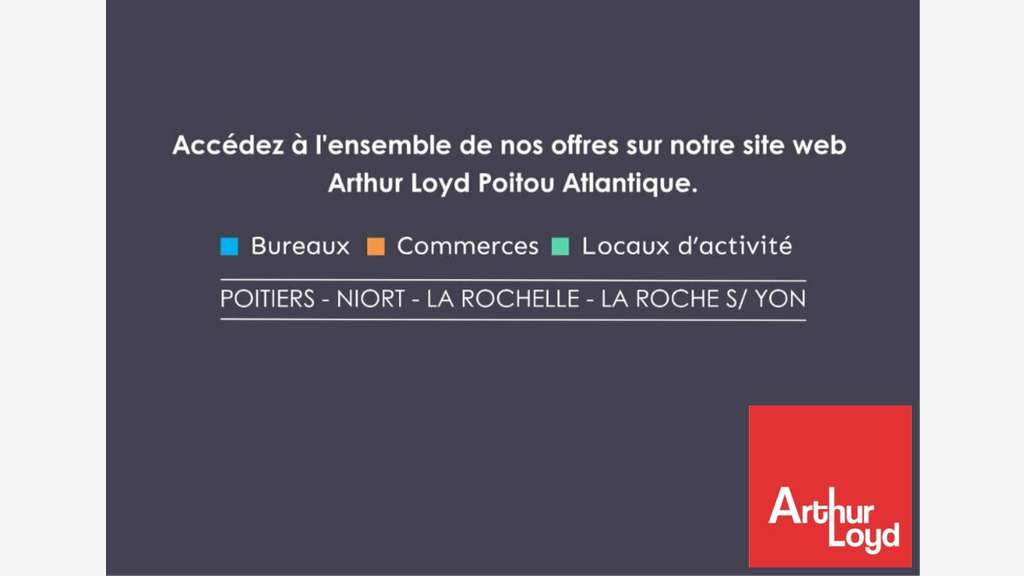 A louer local d'activité 270m² à Poitiers Sud