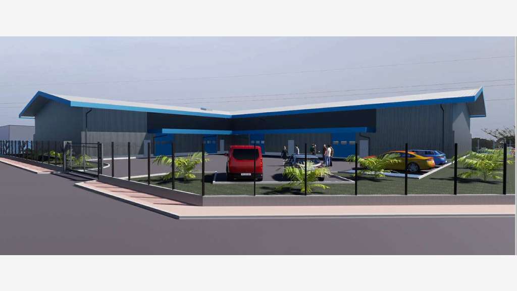 A louer entrepôt 1412m² à Cayenne ZAC Collery