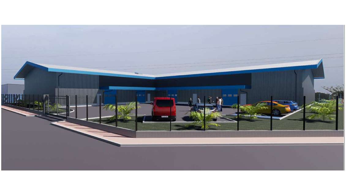 A louer entrepôt 1412m² à Cayenne ZAC Collery