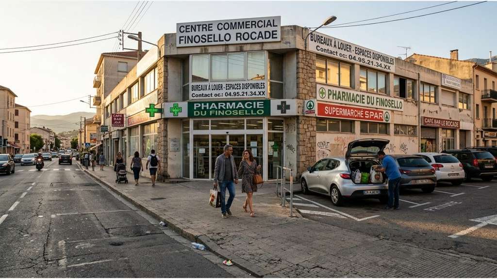 A louer locaux 233m² à Ajaccio Finosello Rocade