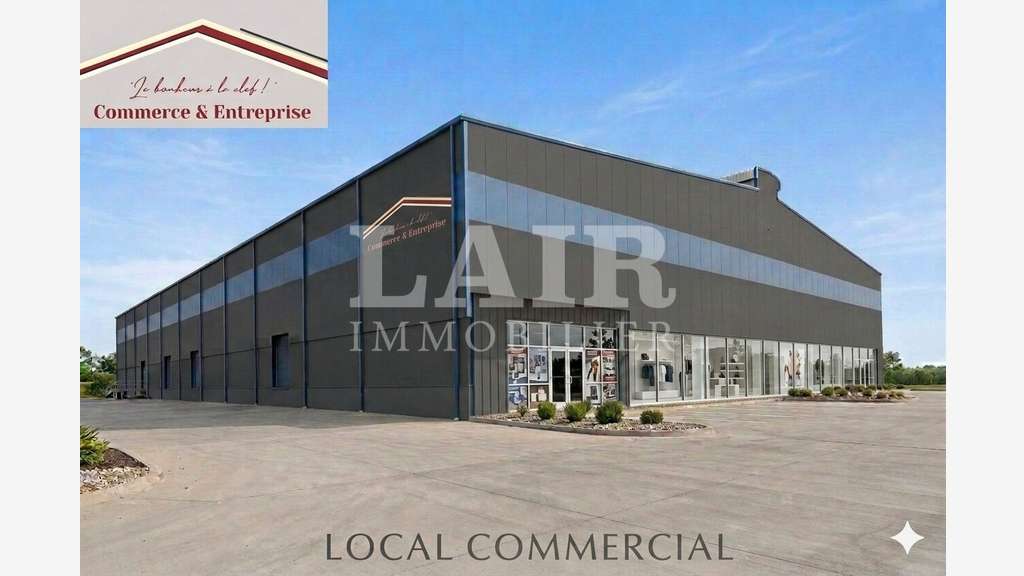 A louer local commercial 550m² empl N°1 Alençon