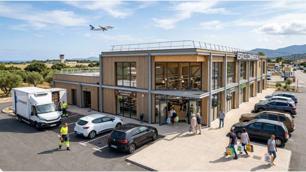 Loue local d’activité neuf 563m² empl N°1 Lucciana