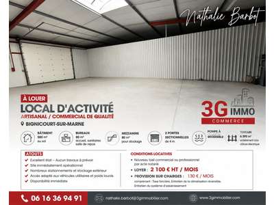 Location Locaux d'activités - Entrepôts à Bignicourt-sur-Marne