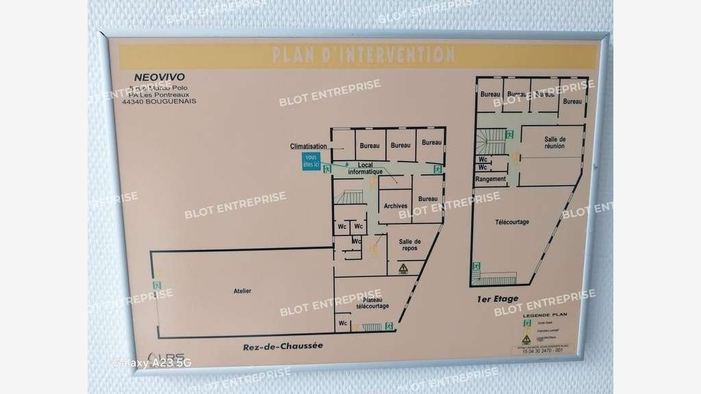 A louer locaux d'activités 700m² à Bouguenais
